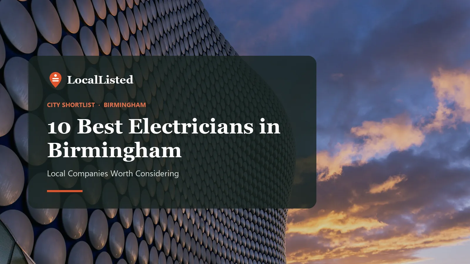 Electricians in Birmingham Electricians in Birmingham. Photo: the Selfridges building at the Bullring in Birmingham.