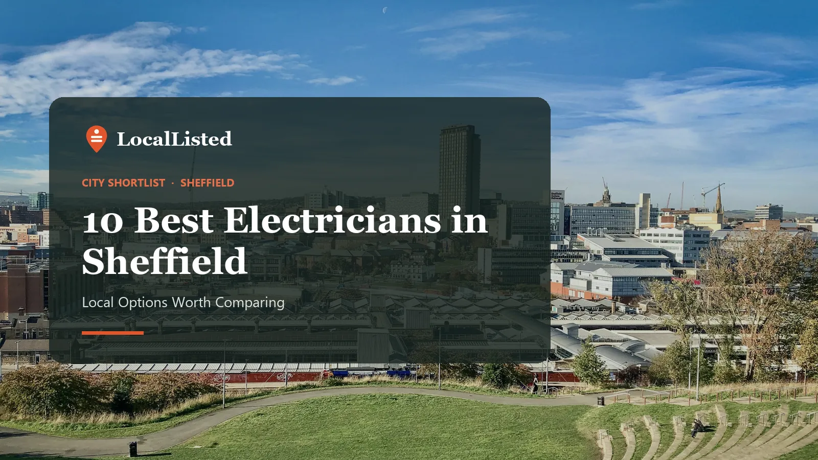 Electricians in Sheffield Electricians in Sheffield. Photo: a view over Sheffield from a hillside.